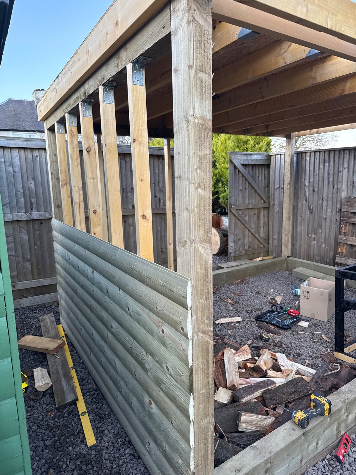 Bespoke timber store construction