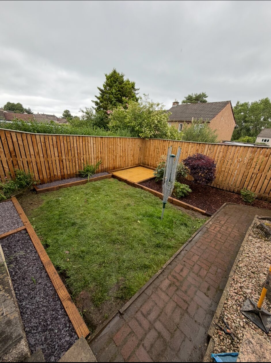 Garden refresh with sleeper beds